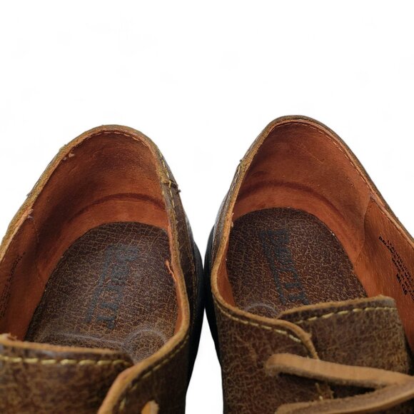 Born Men\'s Brown Oxford Suede Laced Dress Shoes 8 main image 8